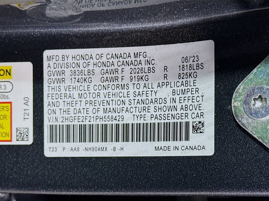Certified 2023 Honda Civic LX image 26