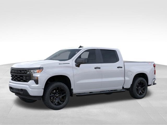 New 2026 Chevrolet Silverado 1500 Custom w/ Turbomax Blackout Package AWD/4WD image 2