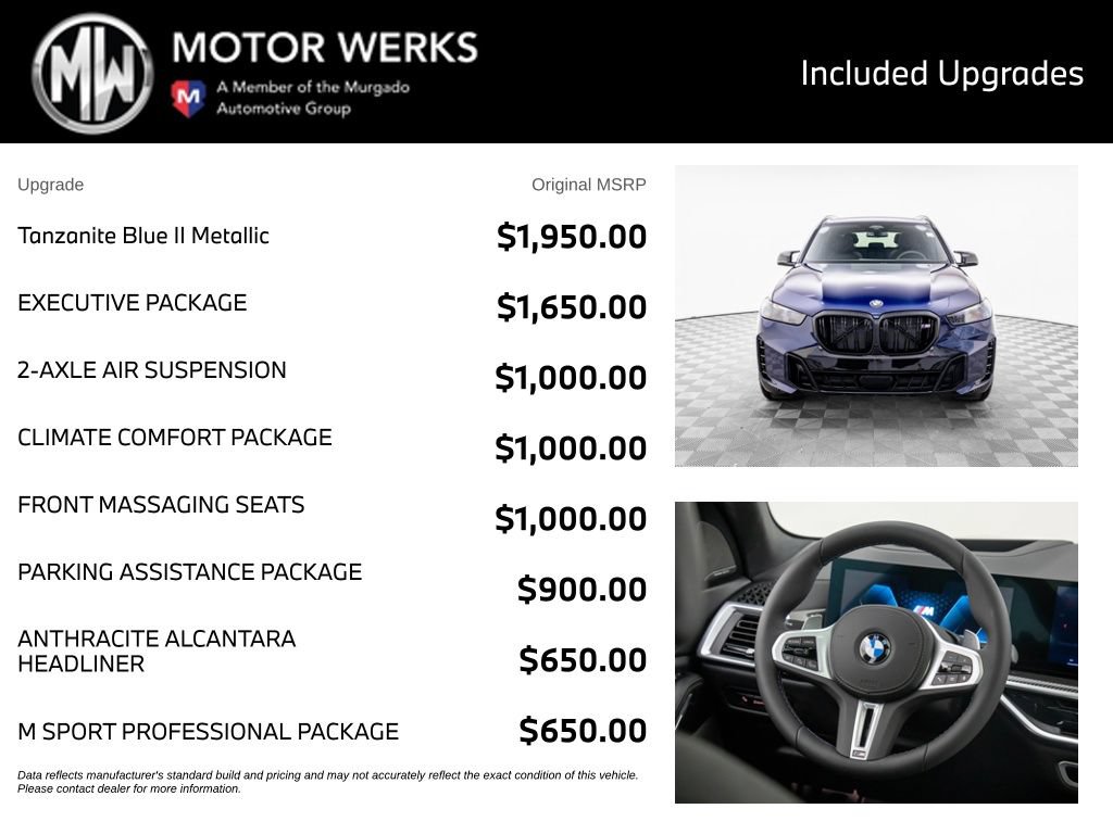 Used 2026 BMW X5 M60i w/ Executive Package AWD/4WD image 4