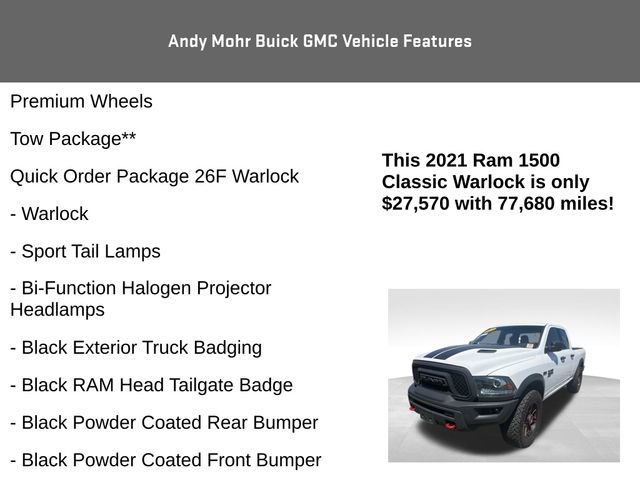 Used 2021 RAM 1500 Classic Warlock AWD/4WD image 7