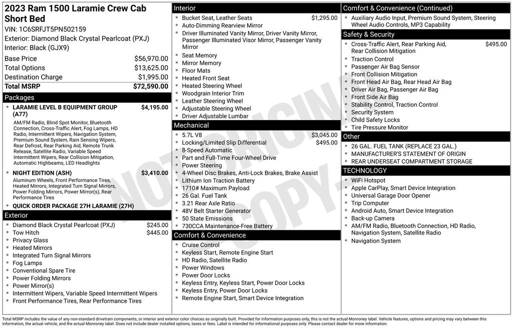 Used 2023 RAM 1500 Laramie AWD/4WD image 5
