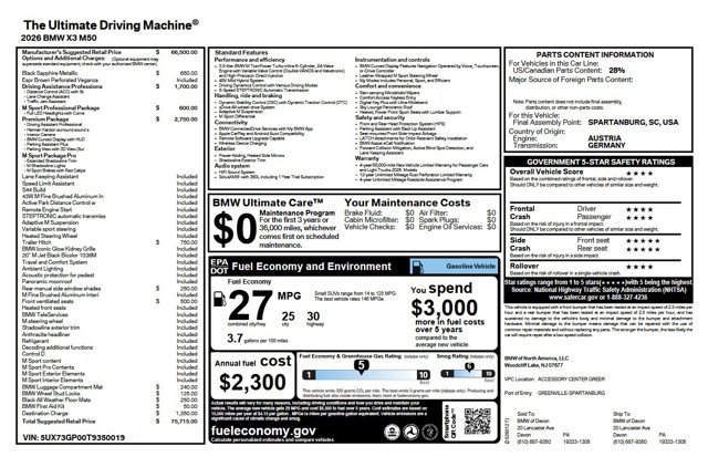 Used 2026 BMW X3 M50 w/ Premium Package AWD/4WD image 1