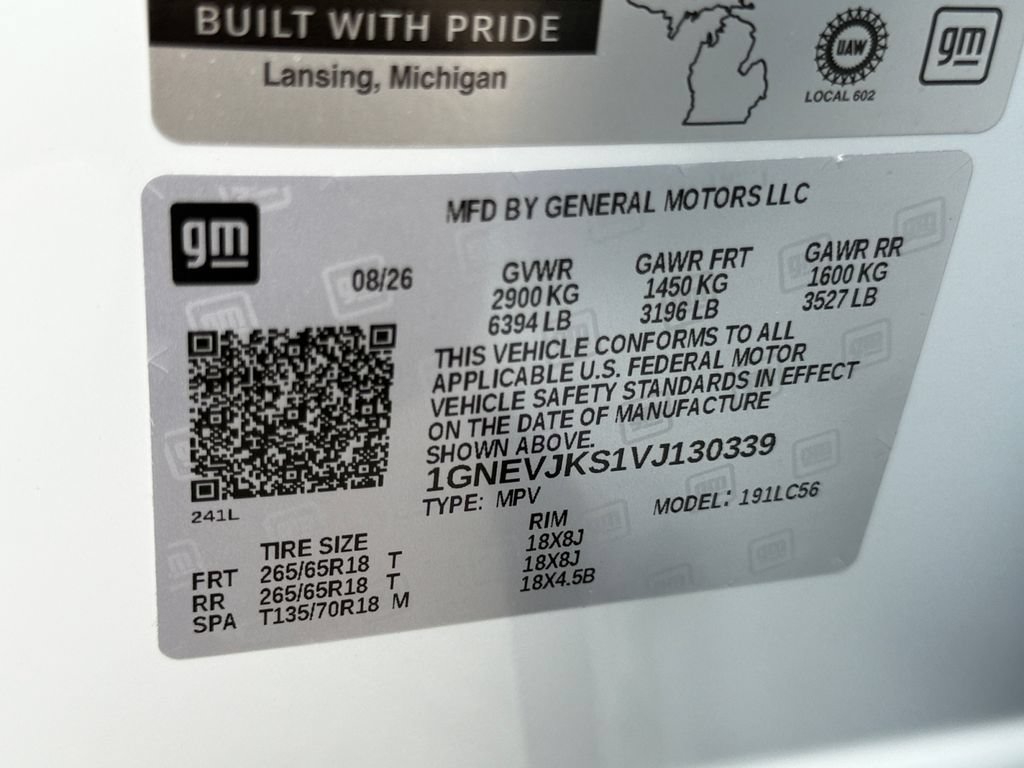 New 2027 Chevrolet Traverse Z71 w/ Enhanced Driving Package AWD/4WD image 30