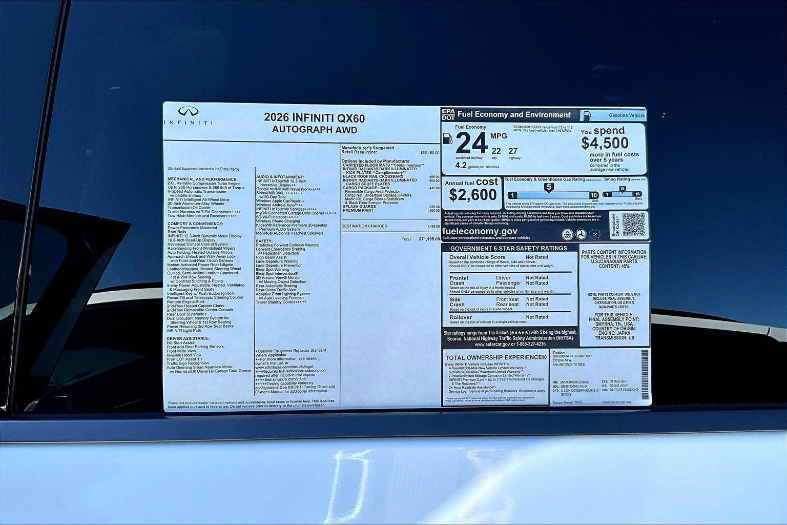 New 2026 INFINITI QX60 Autograph image 40