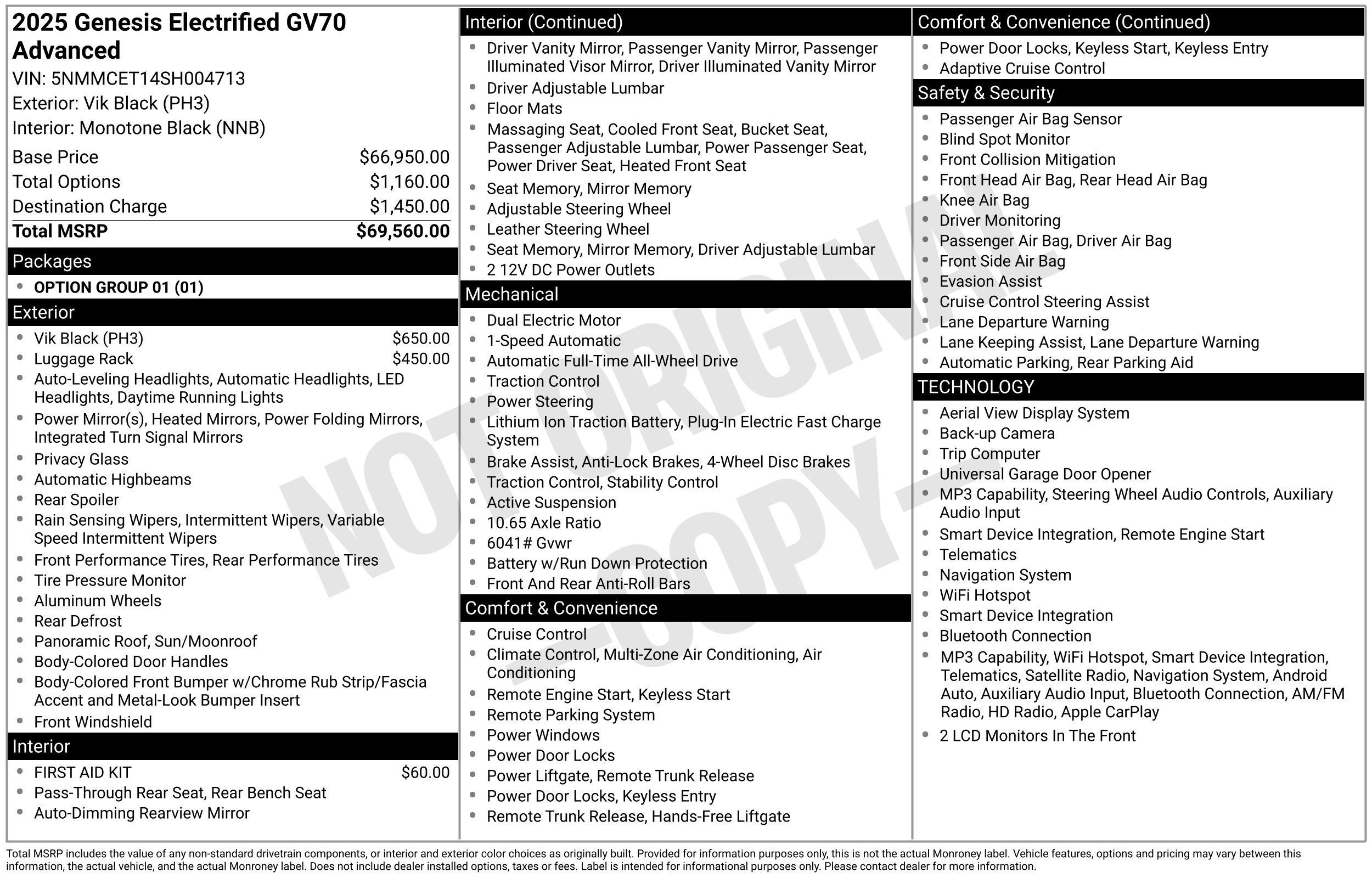 Used 2025 Genesis Electrified GV70 AWD/4WD image 2