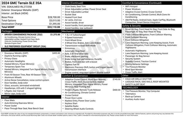 Certified 2024 GMC Terrain SLE w/ Driver Convenience Package image 6