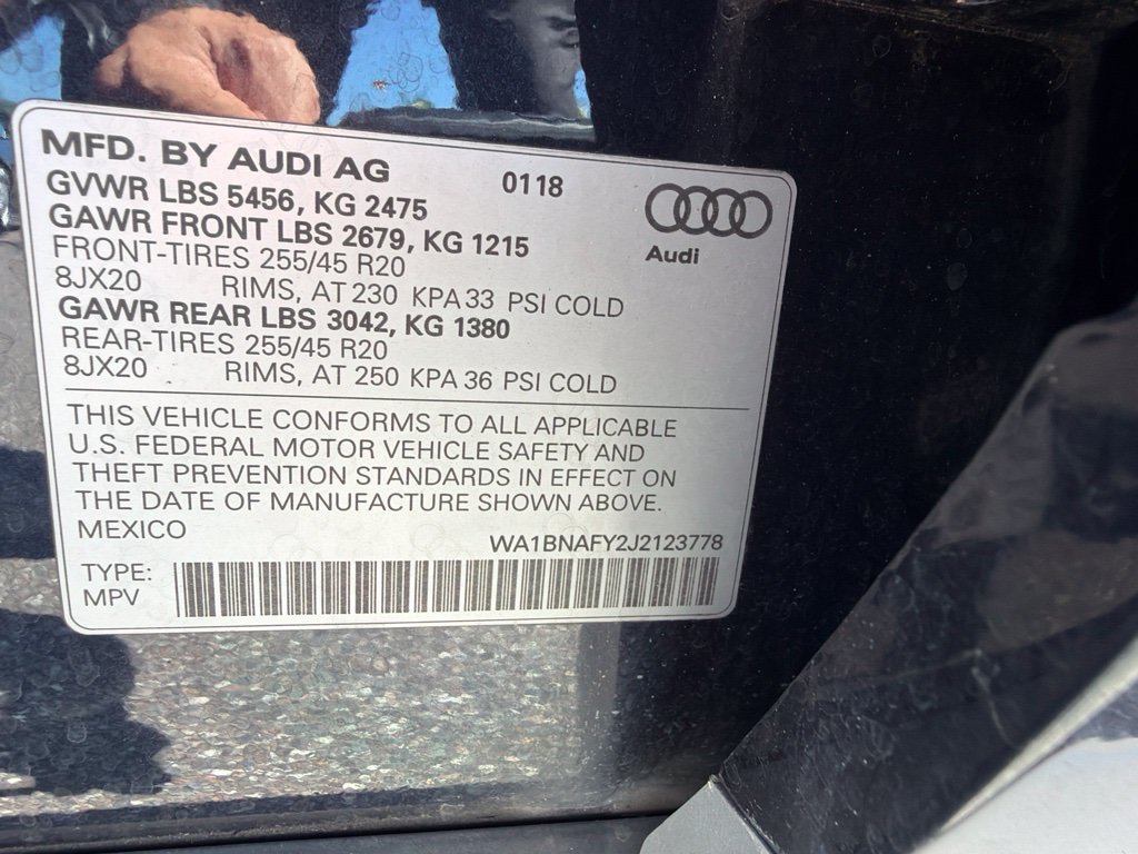 Used 2018 Audi Q5 2.0T Premium Plus w/ Premium Plus Package AWD/4WD image 12