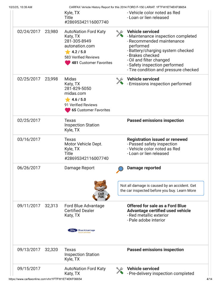 Used 2014 Ford F150 Lariat w/ Equipment Group 502A Luxury image 85