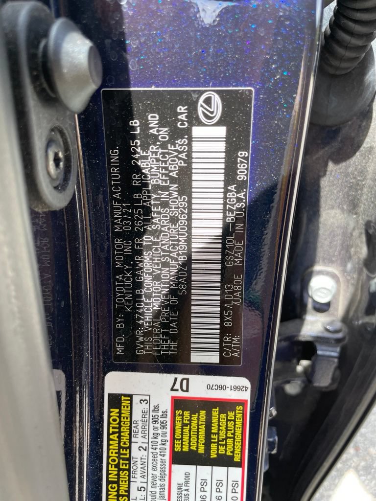 Used 2021 Lexus ES 350 w/ Premium Package FWD image 14