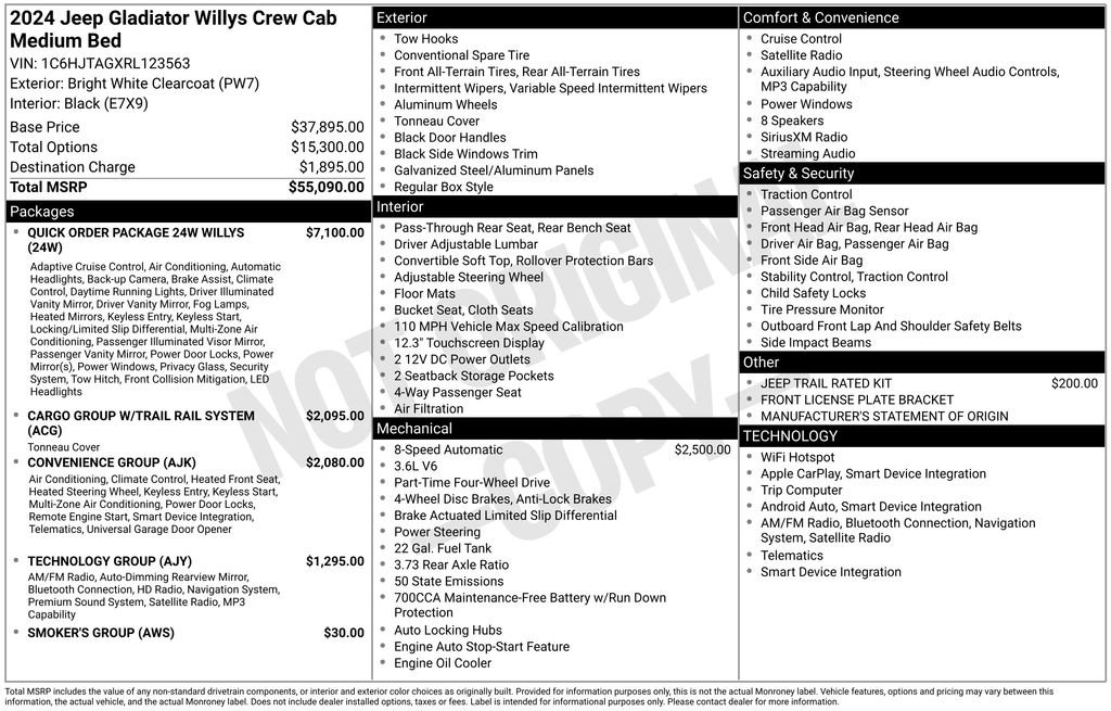 Used 2024 Jeep Gladiator Willys image 51