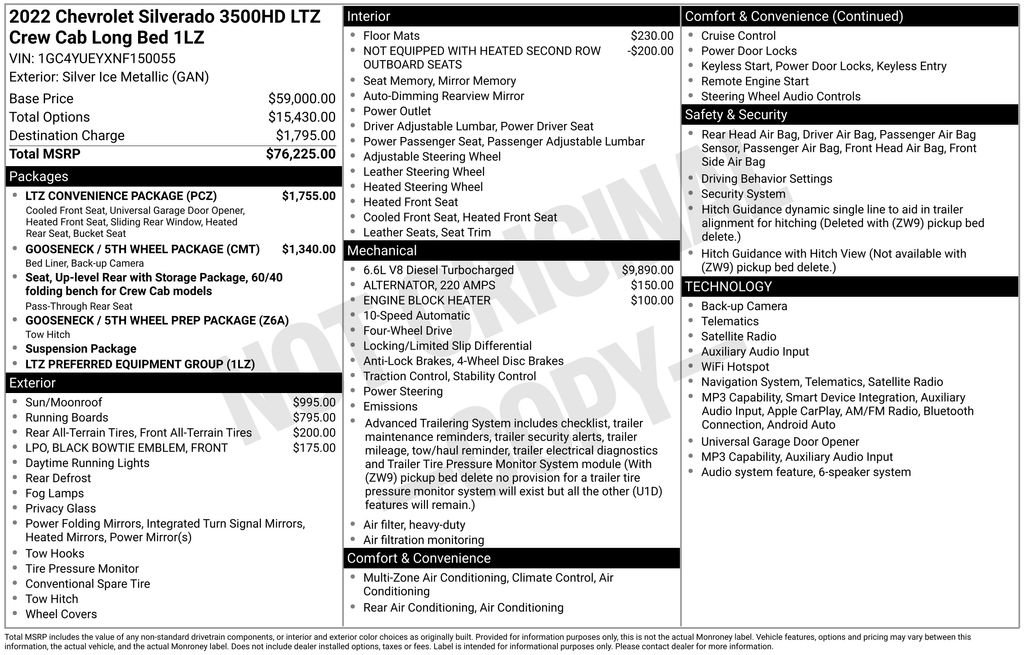 Certified 2022 Chevrolet Silverado 3500 LTZ w/ LTZ Convenience Package AWD/4WD image 2