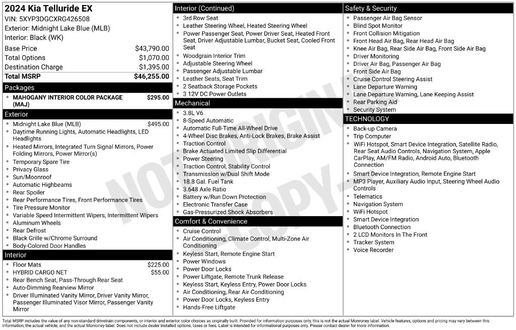 Certified 2024 Kia Telluride EX AWD/4WD image 32