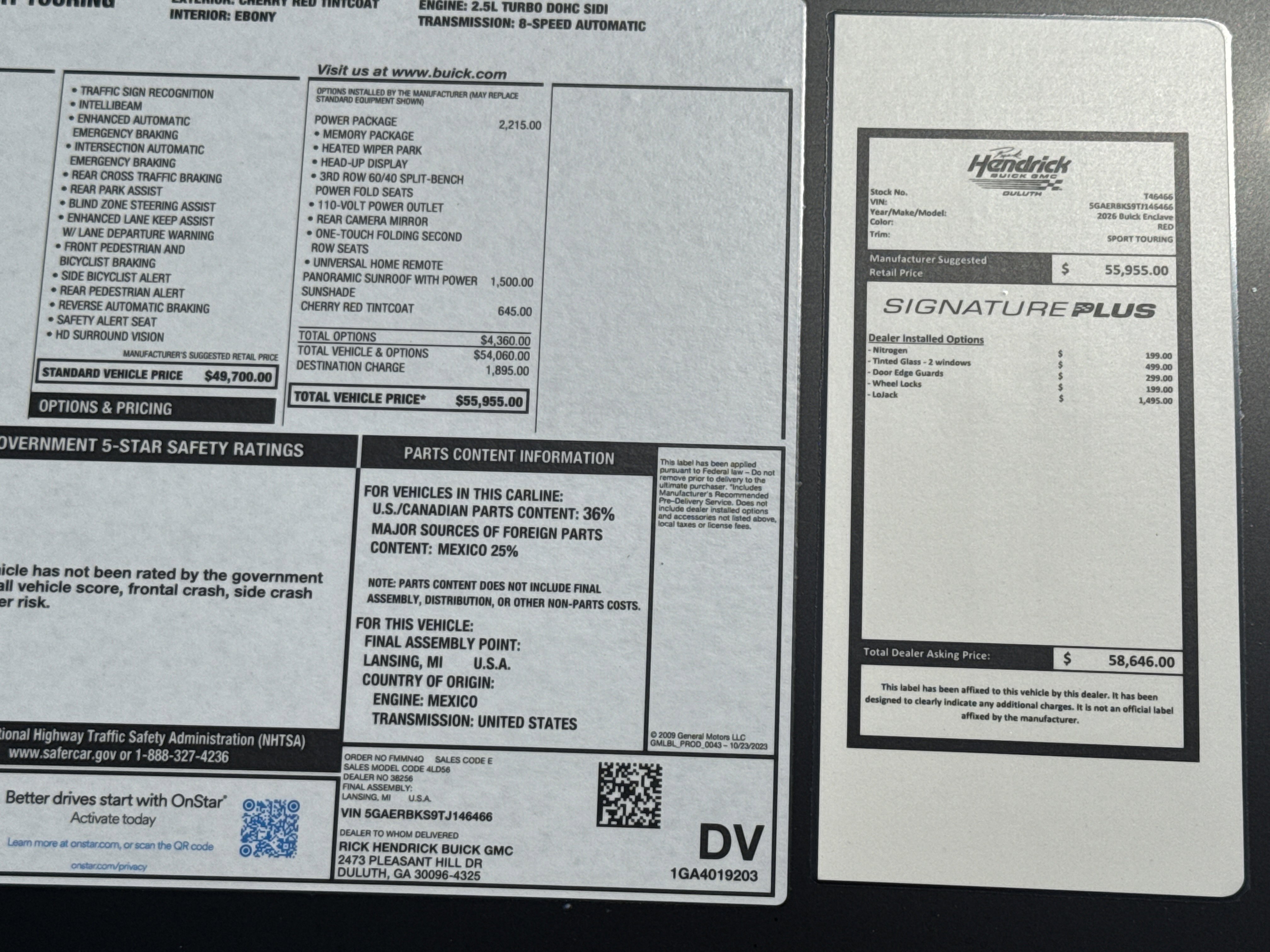 New 2026 Buick Enclave Sport Touring w/ Power Package image 39