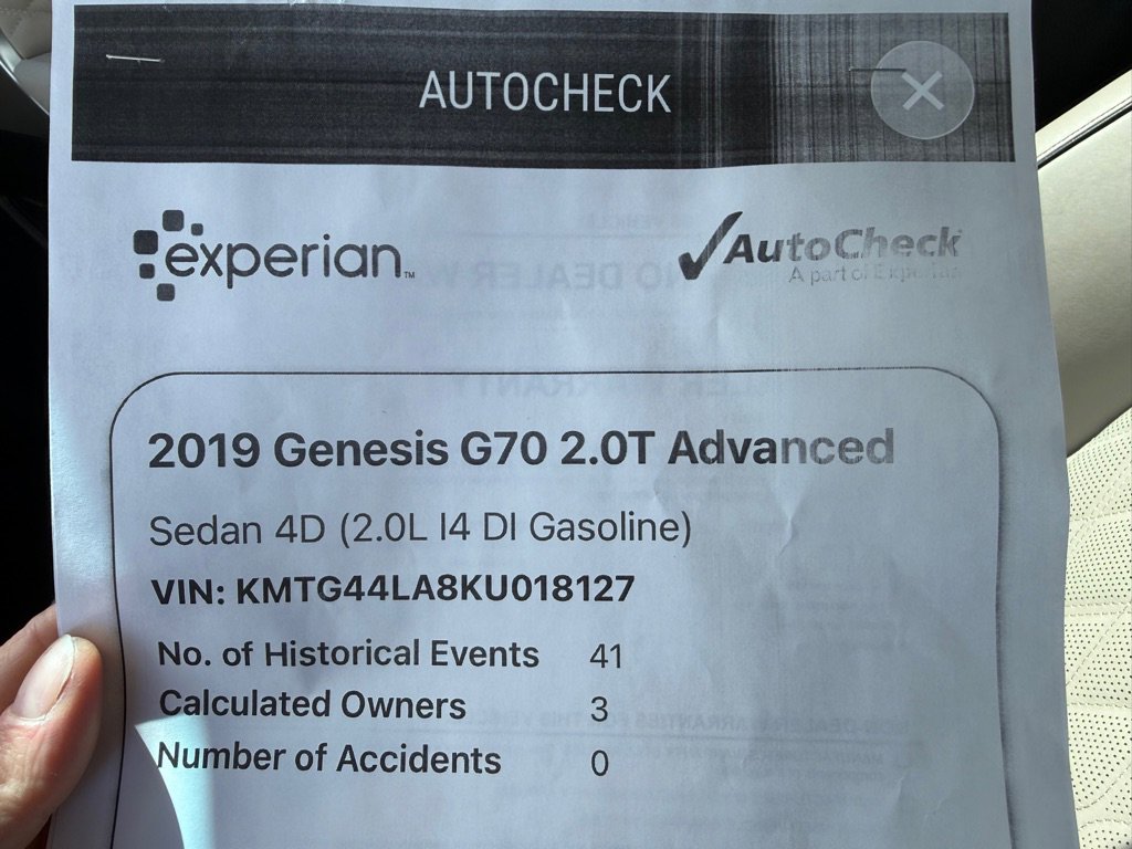 Used 2019 Genesis G70 2.0T Advanced w/ Prestige Package AWD/4WD image 30