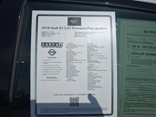 Used 2016 Audi S3 Premium Plus w/ Technology Package image 55