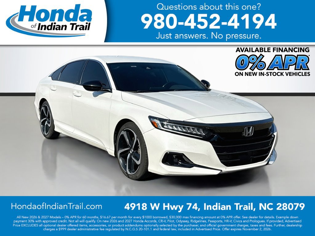 Used 2021 Honda Accord Sport