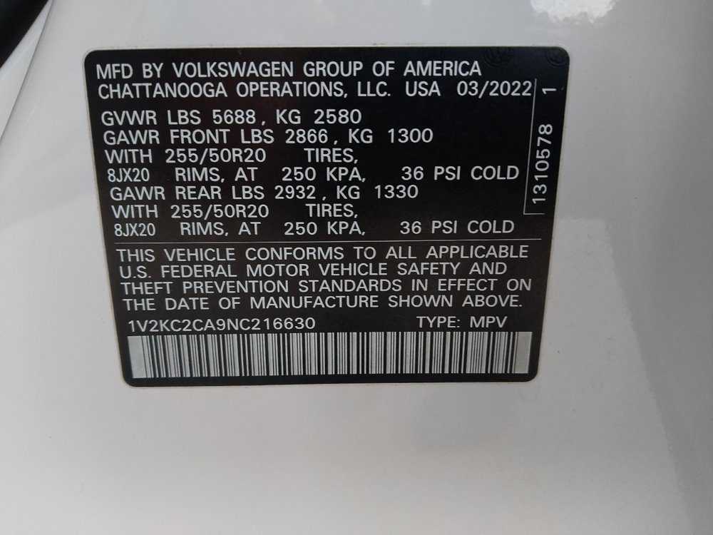 Used 2022 Volkswagen Atlas Cross Sport SE AWD/4WD image 33