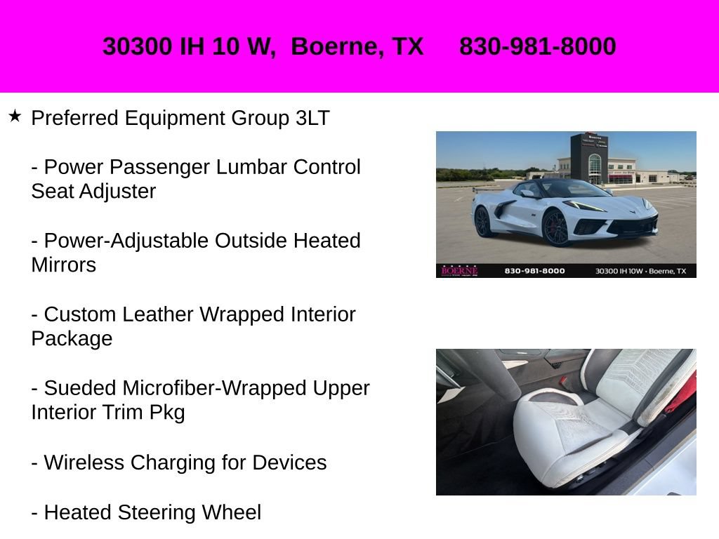 Used 2023 Chevrolet Corvette Stingray Premium Conv RWD image 20