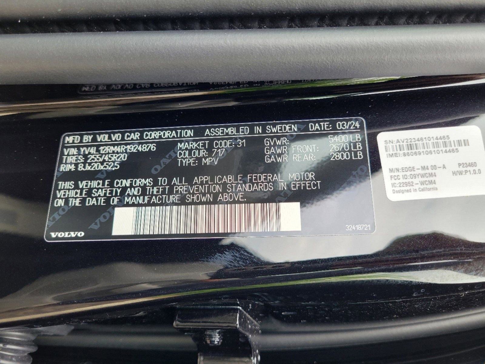 New 2024 Volvo XC60 B5 Ultimate w/ Protection Package Premier AWD/4WD image 22