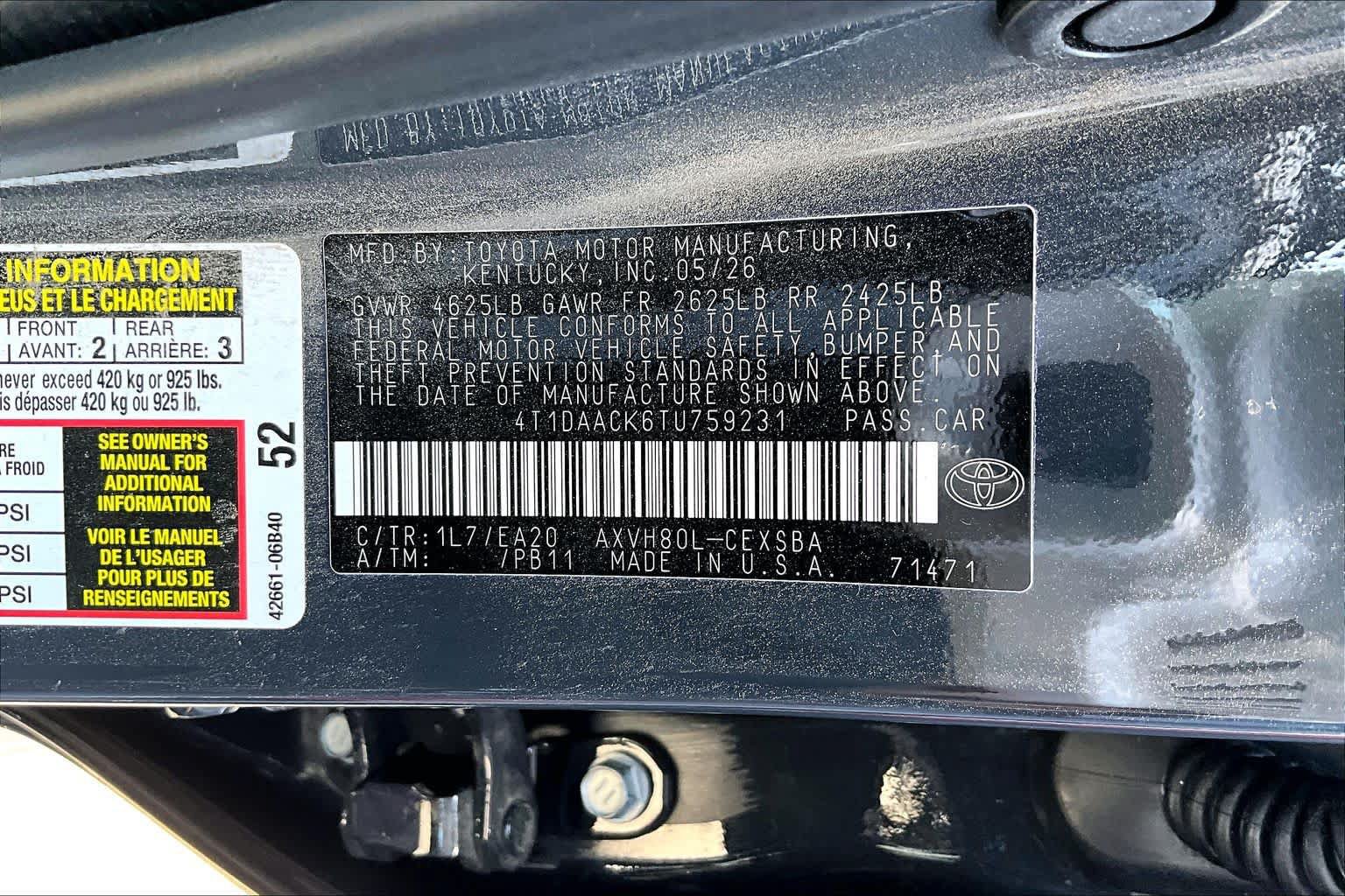 New 2026 Toyota Camry SE w/ Convenience Package FWD image 22