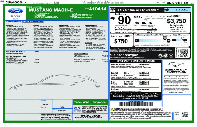 Used 2021 Ford Mustang Mach-E Premium AWD/4WD image 7