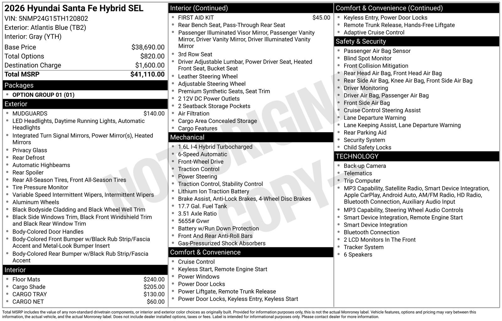 New 2026 Hyundai Santa Fe SEL FWD image 21
