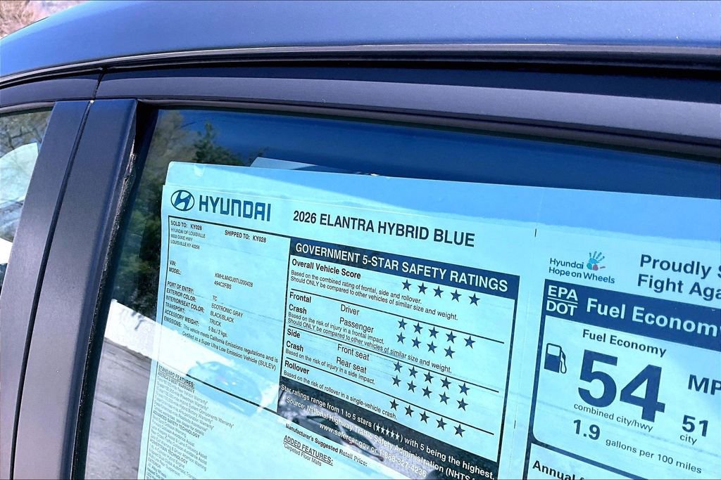 New 2026 Hyundai Elantra Blue image 14