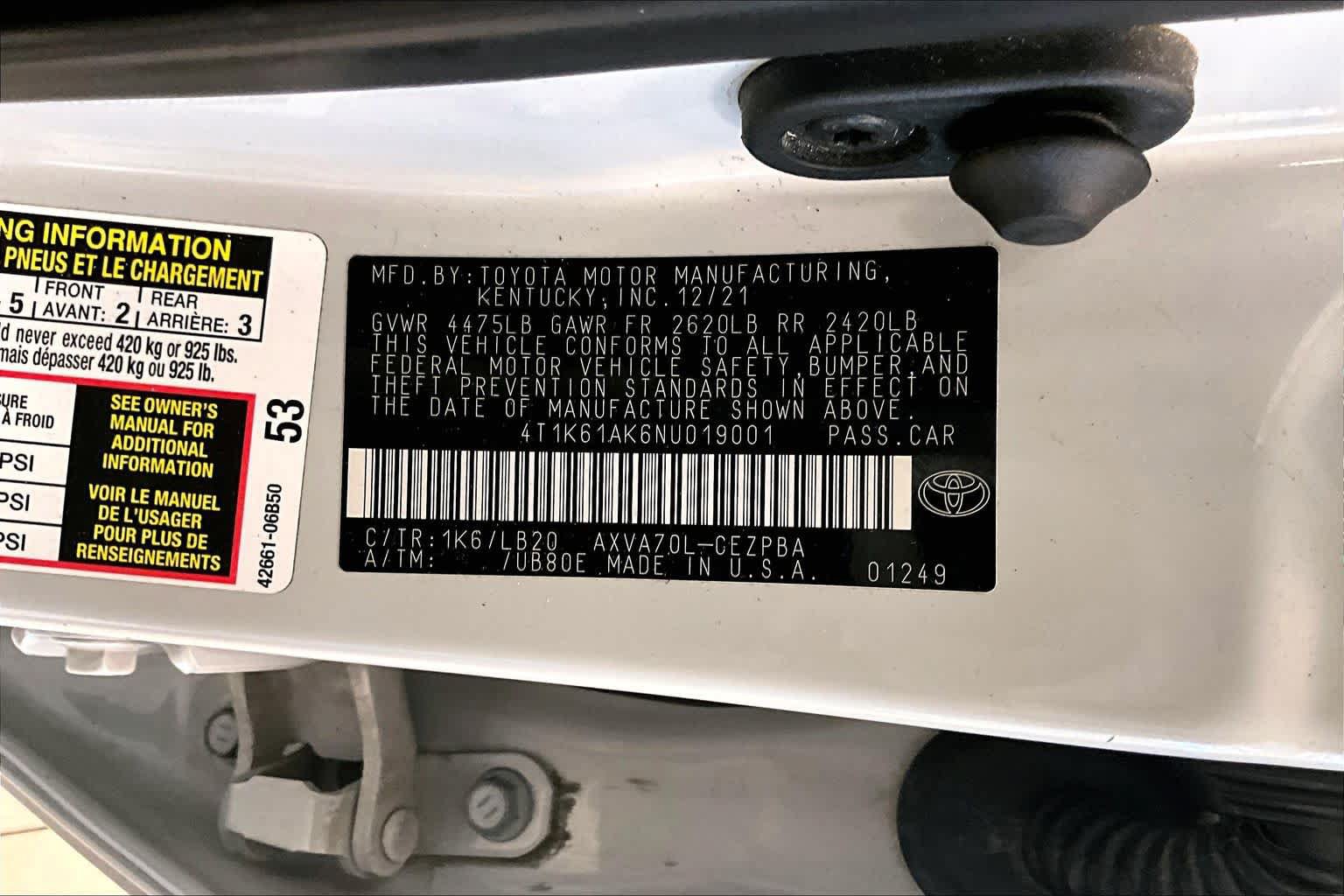 Used 2022 Toyota Camry XSE FWD image 30