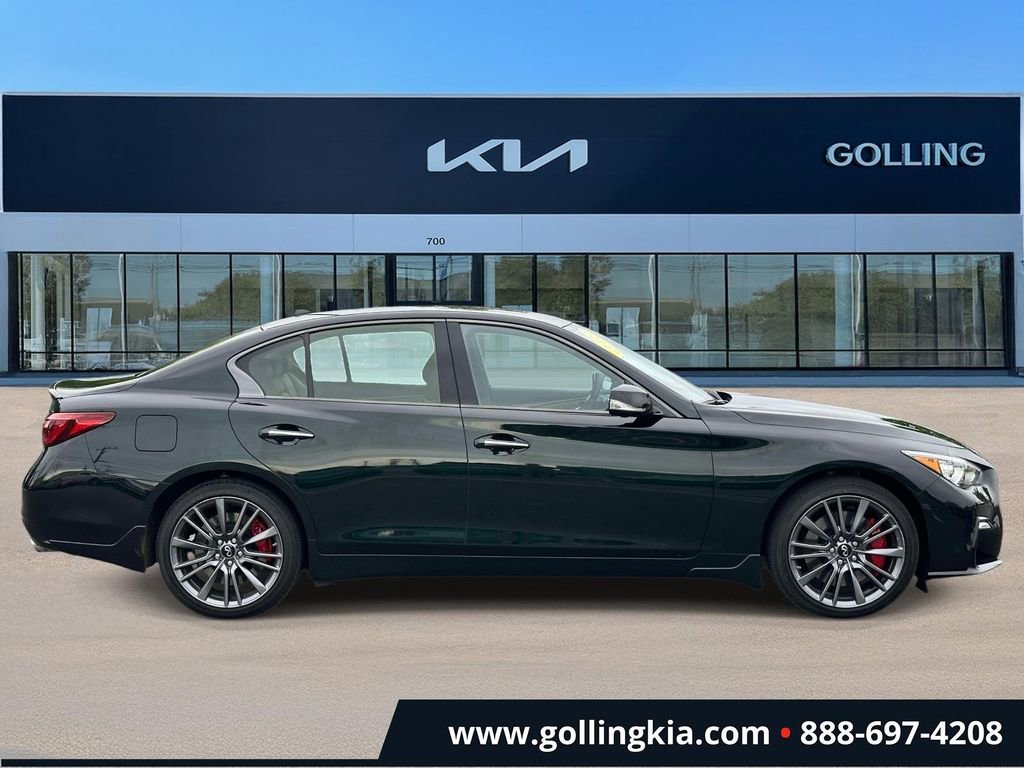 Used 2023 INFINITI Q50 Red Sport 400 w/ Black Opal Edition AWD/4WD image 2