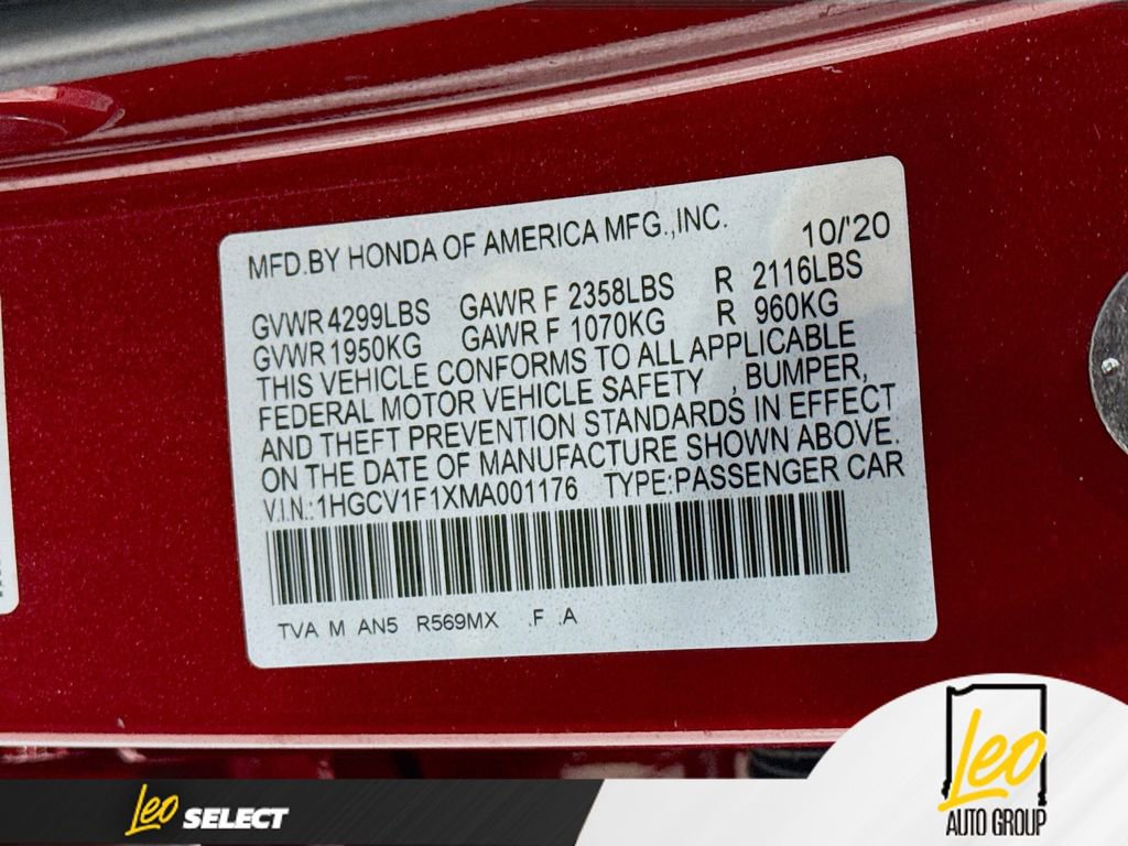 Used 2021 Honda Accord LX image 29