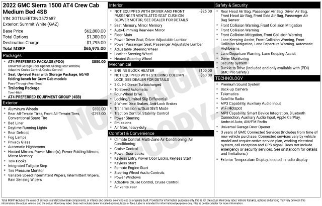 Used 2022 GMC Sierra 1500 AT4 w/ AT4 Preferred Package AWD/4WD image 36