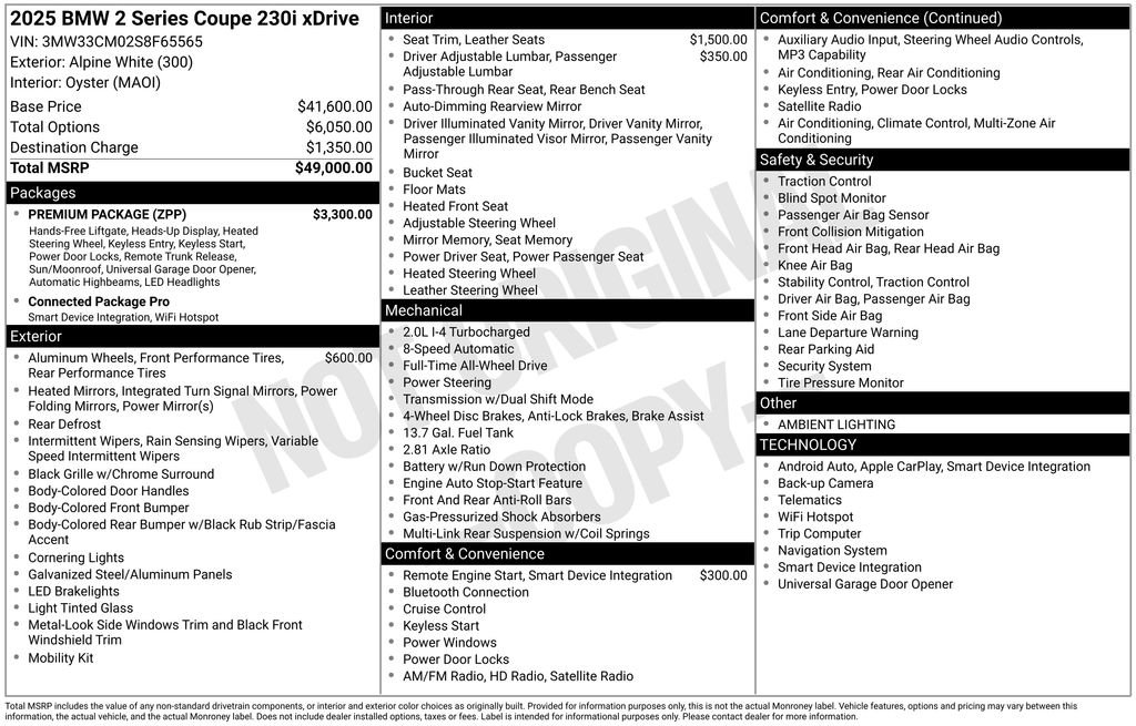 New 2025 BMW 230i xDrive Coupe w/ Premium Package image 2