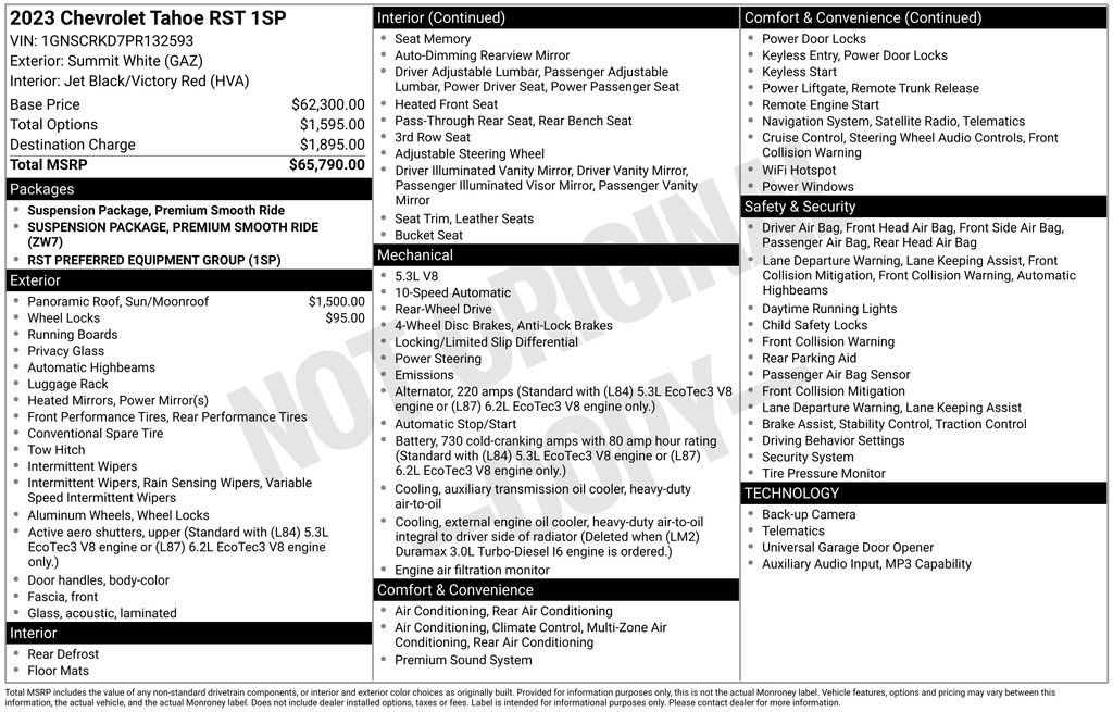 Used 2023 Chevrolet Tahoe RST image 4