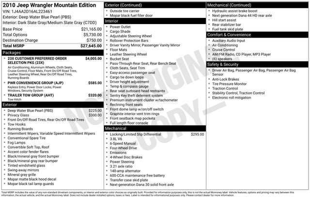Used 2010 Jeep Wrangler Sport image 10