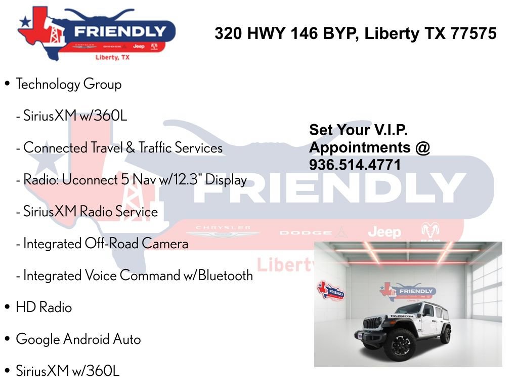 New 2025 Jeep Wrangler Unlimited Rubicon 4xe w/ Safety Group AWD/4WD image 15
