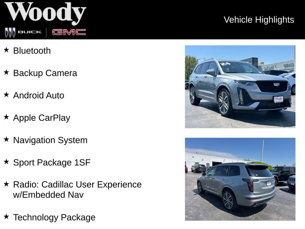 Used 2024 Cadillac XT6 Sport w/ Technology Package AWD/4WD image 3