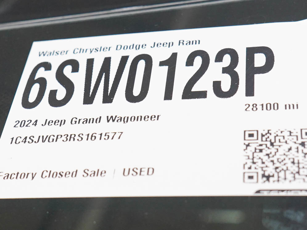 Used 2024 Jeep Grand Wagoneer Series III w/ Rear Seat Video Group 1 AWD/4WD image 33