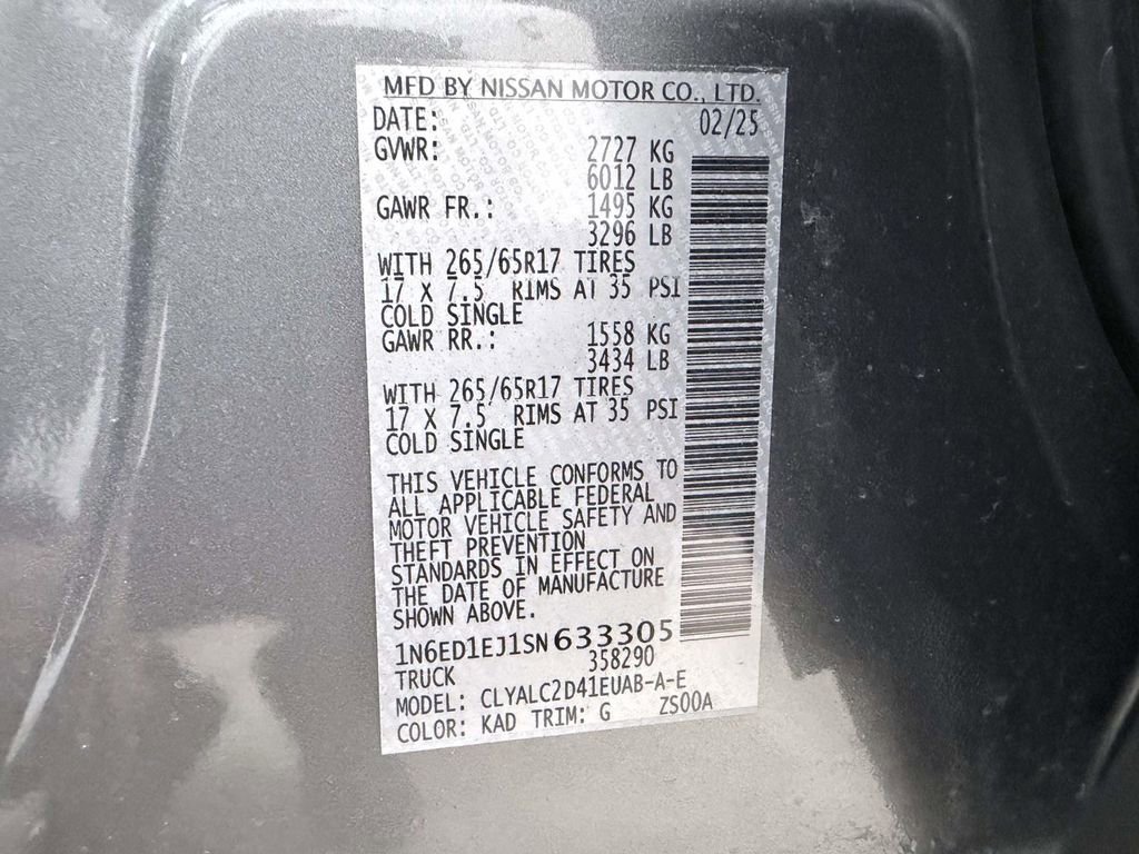 Used 2025 Nissan Frontier SV w/ SV Convenience Package RWD image 23
