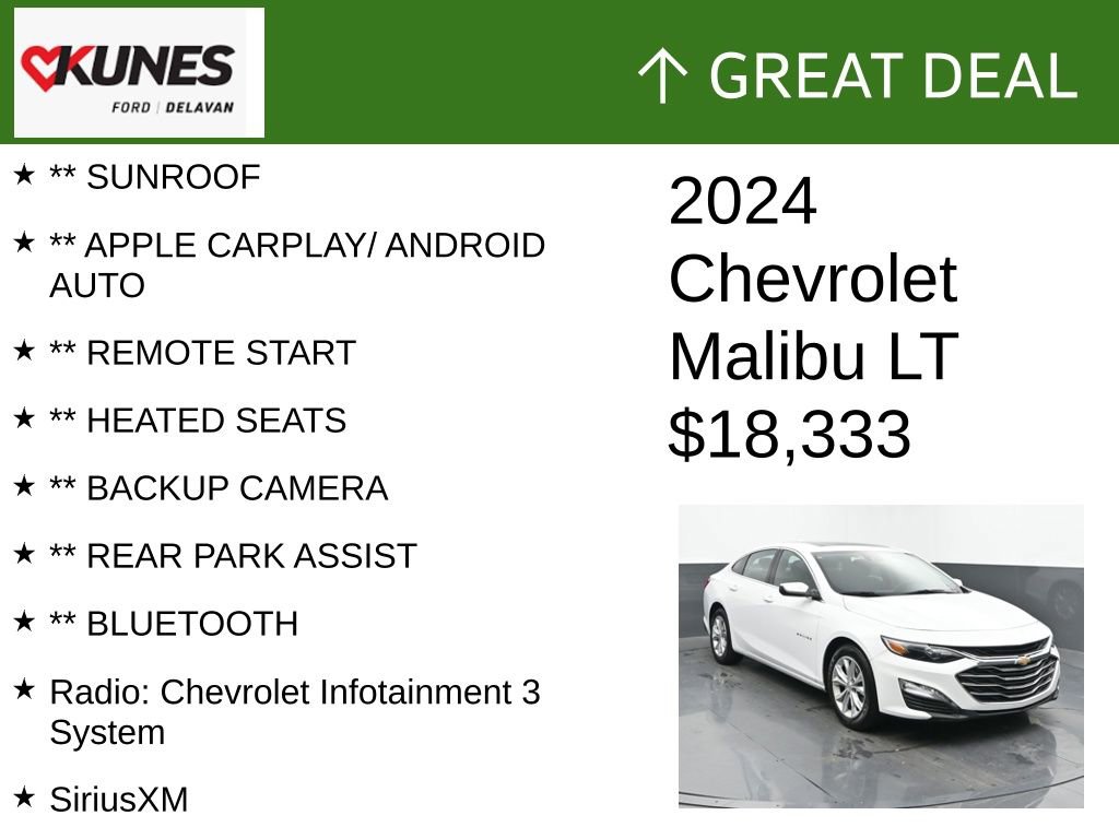 Used 2024 Chevrolet Malibu LT image 2