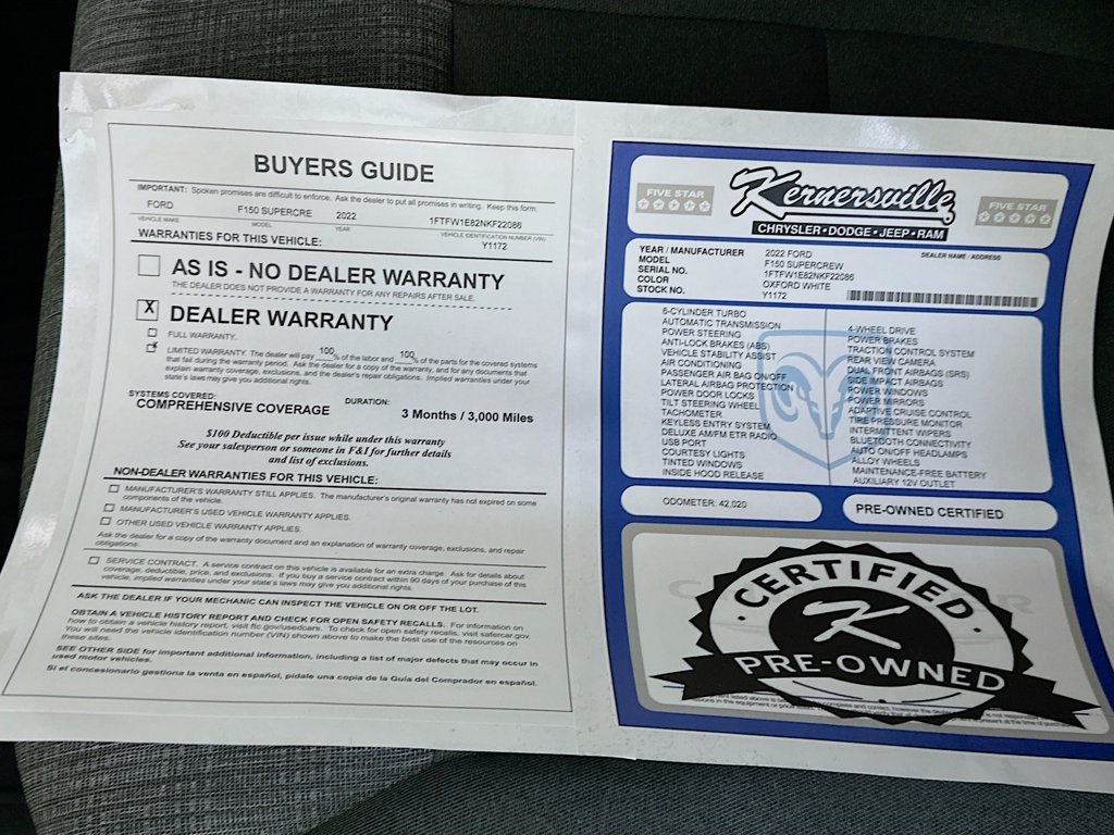 Used 2022 Ford F150 XLT w/ Trailer Tow Package AWD/4WD image 35