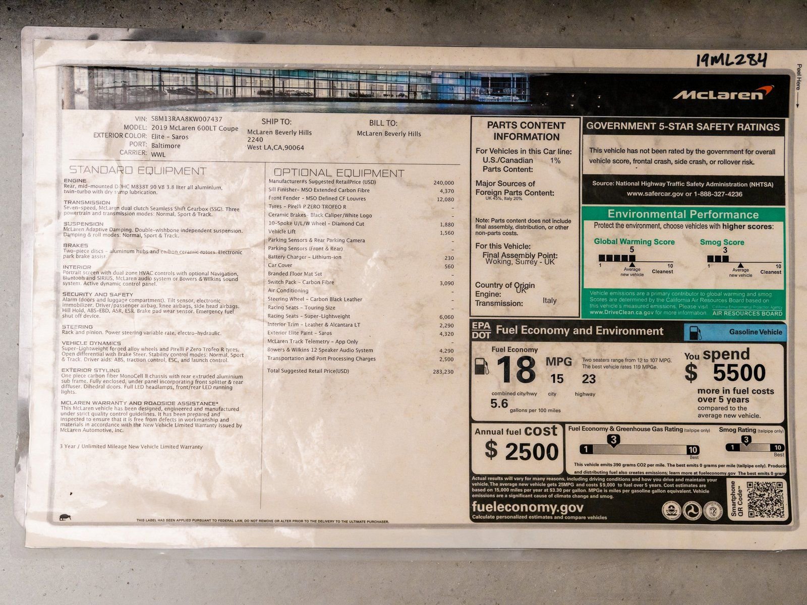 Used 2019 McLaren 600LT RWD image 39