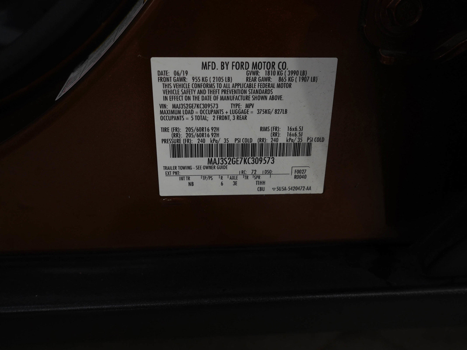 Used 2019 Ford EcoSport SE w/ SE Convenience Package image 26