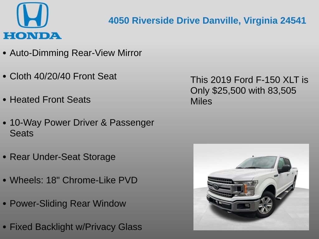Used 2019 Ford F150 XLT w/ Equipment Group 302A Luxury AWD/4WD image 25