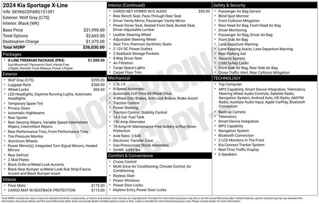 Used 2024 Kia Sportage X-Line w/ X-Line Premium Package AWD/4WD image 21