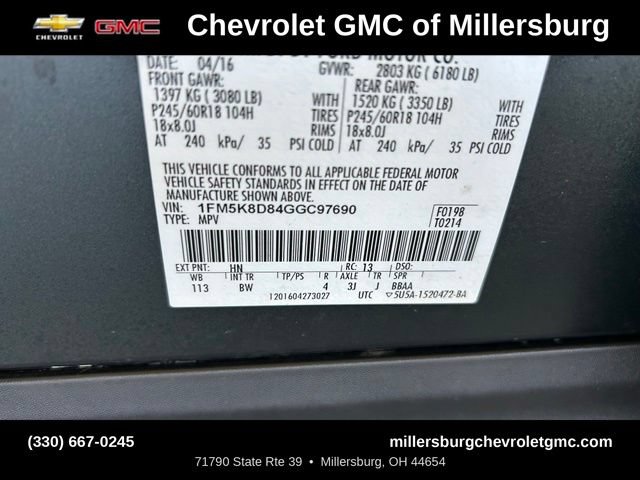 Used 2016 Ford Explorer XLT w/ Equipment Group 202A AWD/4WD image 39