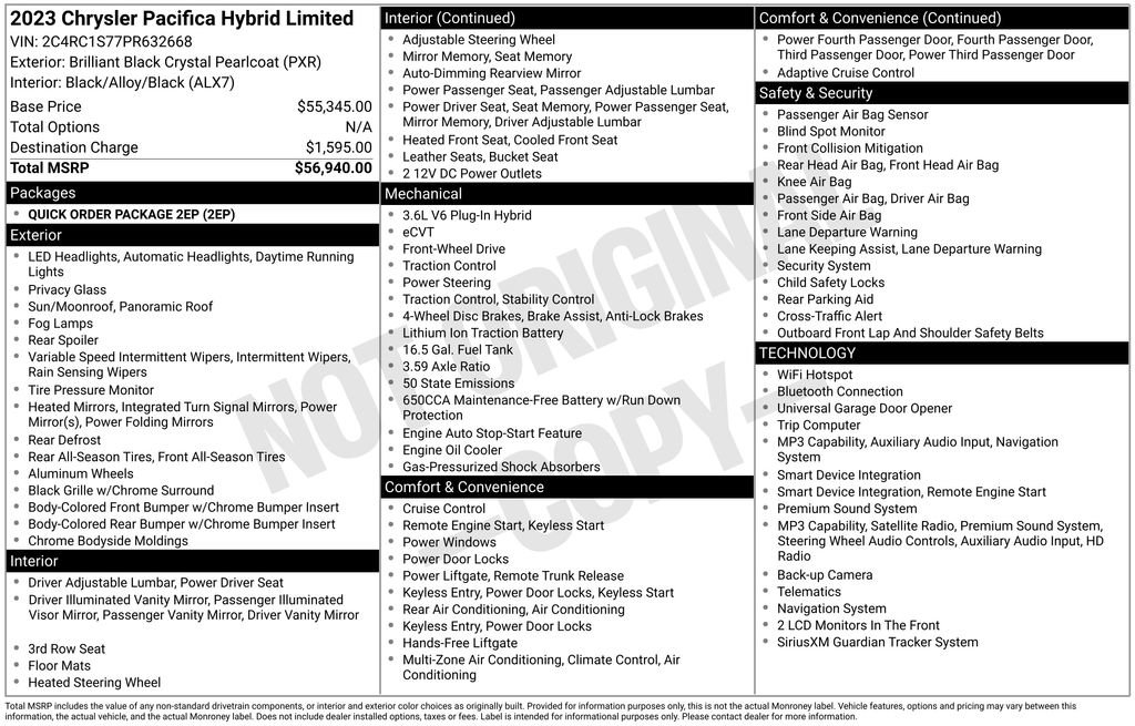 Used 2023 Chrysler Pacifica Limited FWD image 17