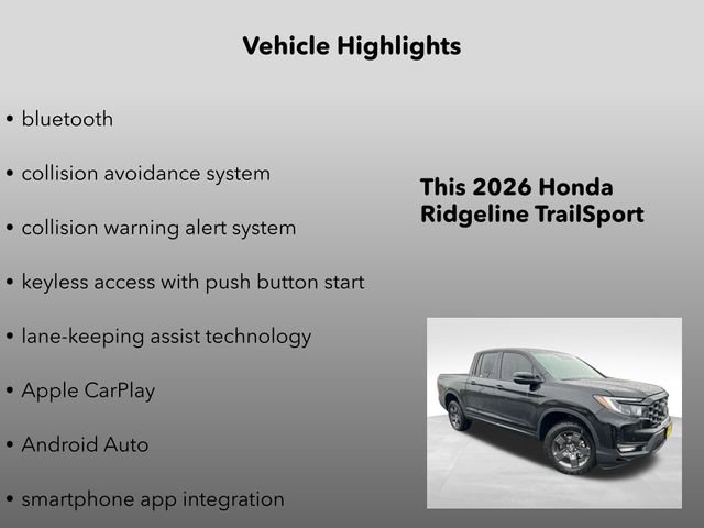 New 2026 Honda Ridgeline TrailSport image 10