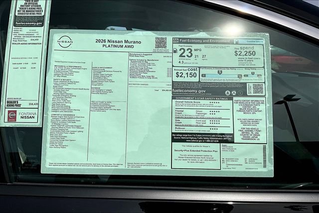 New 2026 Nissan Murano Platinum w/ Cargo Package image 13