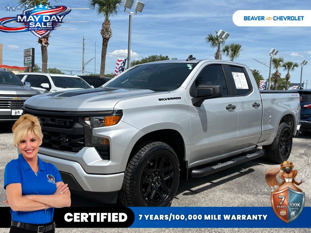 Used 2022 Chevrolet Silverado 1500 Custom w/ Rally Edition AWD/4WD image 1