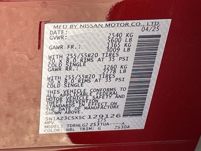 Used 2025 Nissan Murano SL w/ Cargo Package AWD/4WD image 32